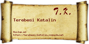 Terebesi Katalin névjegykártya