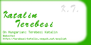 katalin terebesi business card